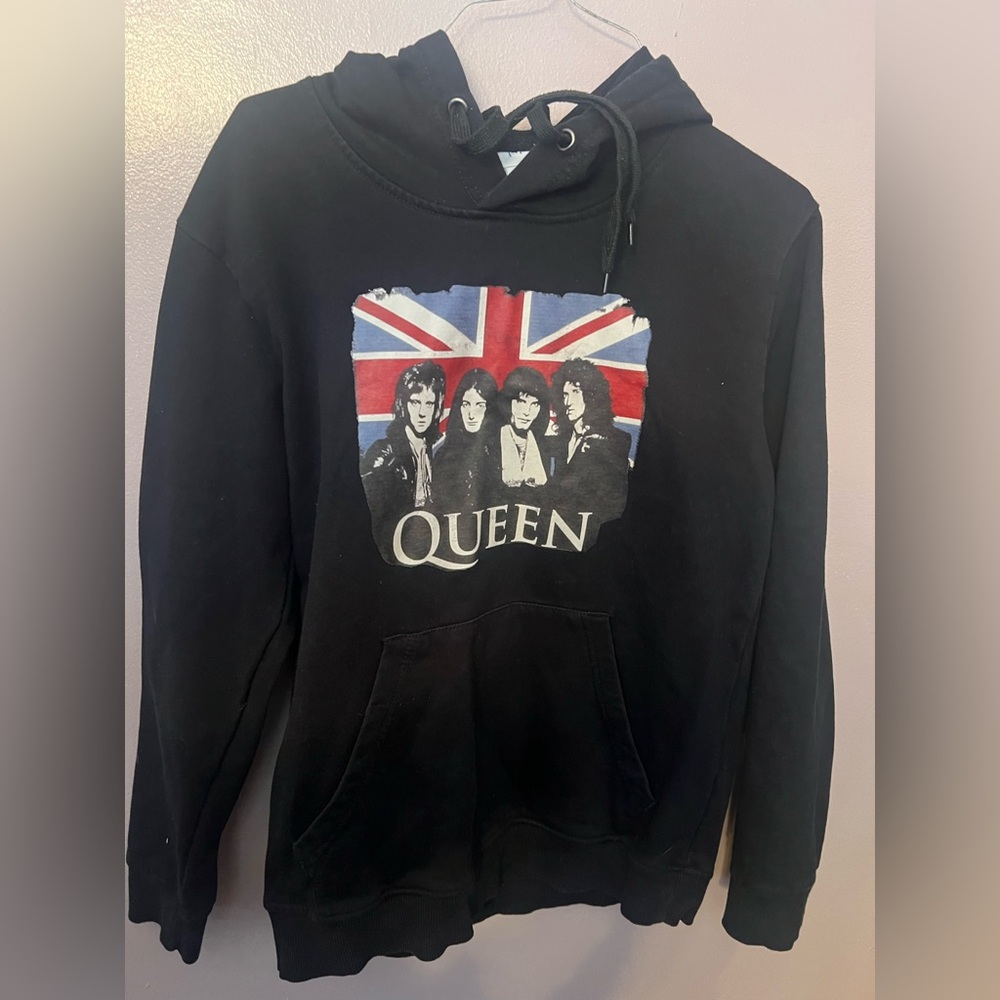 Black Queen Band Hoodie Pre Owned Size M Ex. Cond.